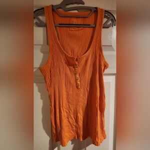 Aerie orange racerback tank size large